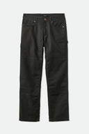 Brixton Men's Builders Washed Black Stretch Carpenter Pant