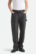 Brixton Men's Builders Washed Black Stretch Carpenter Pant