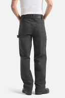 Brixton Men's Builders Washed Black Stretch Carpenter Pant