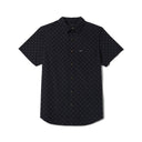 Brixton Men's Charter Print S/S Future Grey Diamond Tile Woven Shirt