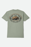 Brixton Men's Coba Desert Green S/S Tshirt