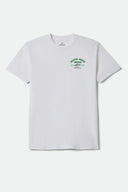 Brixton Men's Dyson White Tshirt