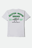 Brixton Men's Dyson White Tshirt