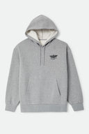 Brixton Men's Ewing Heather Grey Hoodie