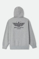 Brixton Men's Ewing Heather Grey Hoodie