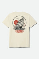 Brixton Men's High Seas Cream S/S Tshirt