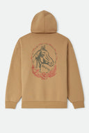 Brixton Men's Marley British Khaki Hoodie