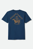 Brixton Men's Navy Dusted Tshirt