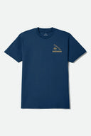 Brixton Men's Navy Fox Tshirt