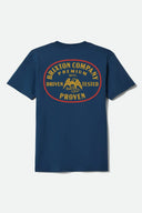 Brixton Men's Navy Windmar Tshirt