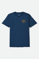 Brixton Men's Navy Windmar Tshirt