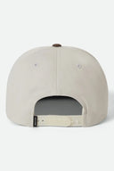 Brixton Men's Off White/Pinecone Brown Rhett Snapback Hat