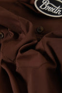 Brixton Men's Olson Chocolate S/S Woven Shirt