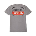 Brixton Men's Pillar Heather Grey Tshirt