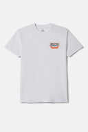 Brixton Men's Reeves White Tshirt