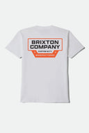 Brixton Men's Reeves White Tshirt