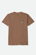 Brixton Men's Stirrup Brown Sugar Tshirt