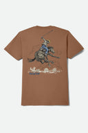 Brixton Men's Stirrup Brown Sugar Tshirt