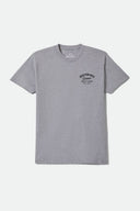 Brixton Men's Straton Heather Grey Tshirt