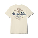 Brixton Men's Tolman Cream S/S Tshirt