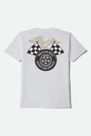 Brixton Men's White Reamer Tshirt