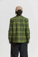 Brixton Mens Cypress Green/Black Bowery Heavy Weight LS Flannel