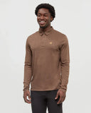 Ten Tree Men's Astir Clove Heather Longsleeve Polo