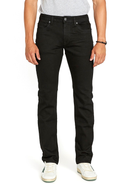 Buffalo Men's Six Straight Leg Black Jean