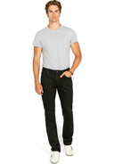 Buffalo Men's Six Straight Leg Black Jean