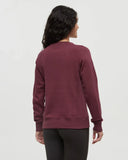 Ten Tree Ladies Elm Deep Burgundy Crew Sweatshirt