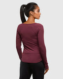 Ten Tree Ladies Madison Deep Burgundy Longsleeve