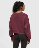 Ten Tree Ladies Bluffs Deep Burgundy Cropped Crew