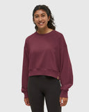 Ten Tree Ladies Bluffs Deep Burgundy Cropped Crew