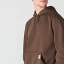 Carhartt Men's K288 Dark Clove Iconic Logo Hoodie