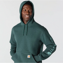 Carhartt Men's K288 Dark Harbour Teal Heather Iconic Logo Hoodie