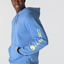 Carhartt Men's K288 Deep Workwear Blue Logo Hoodie