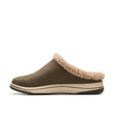 Clarks Ladies Breeze Myth Dark Olive Lined Clog