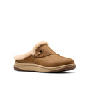Clarks Ladies Breeze Myth Dark Tan Lined Clog