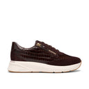 Clarks Ladies Code R Run Dark Brown Combination Shoe