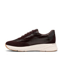 Clarks Ladies Code R Run Dark Brown Combination Shoe
