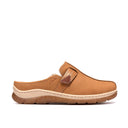 Clarks Ladies Orlene Tan Leather Lined Clog