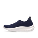 Clarks Ladies Solevana Knit Navy Shoe