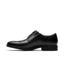 Clarks Men's Steadwell Cap Black Leather Shoe