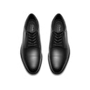 Clarks Men's Steadwell Cap Black Leather Shoe