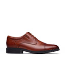 Clarks Men's Steadwell Cap Dark Tan Leather Shoe