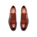 Clarks Men's Steadwell Cap Dark Tan Leather Shoe