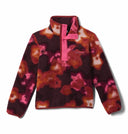 Columbia Girls Helvetia II Printed Half Snap Red Oxide Dye Flower Fleece