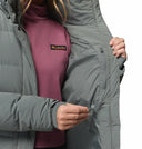 Columbia Ladies Amaze Puff Long Sedona Sage Hooded Winter Jacket