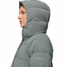 Columbia Ladies Amaze Puff Long Sedona Sage Hooded Winter Jacket