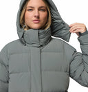 Columbia Ladies Amaze Puff Long Sedona Sage Hooded Winter Jacket